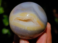 Polished Banded Agate Spheres x 6 From Madagascar