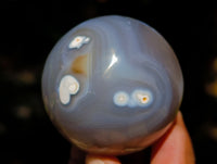 Polished Banded Agate Spheres x 6 From Madagascar