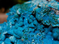 Natural Drusy Coated Stalagmite Chrysocolla with Malachite and Cuprite on Dolomite Matrix x 1 From Lupoto Mine, Congo