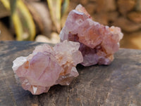 Natural Cactus Flower Sunburst Spirit Amethyst Clusters x 12 From Boekenhouthoek, South Africa
