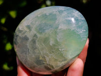 Polished Green Fluorite Standing Free Forms x 3 From Madagascar - Toprock Gemstones and Minerals 