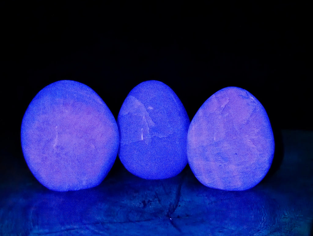 Polished Green Fluorite Standing Free Forms x 3 From Madagascar - Toprock Gemstones and Minerals 