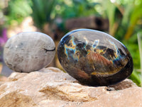 Polished Labradorite Palmstones x 35 From Tulear, Madagascar