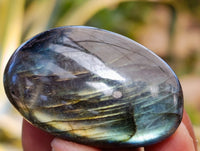 Polished Labradorite Palmstones x 35 From Tulear, Madagascar