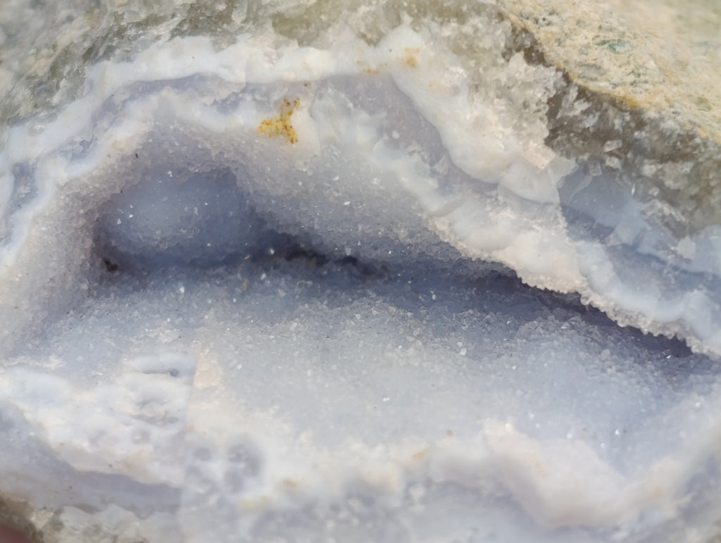 Natural Blue Lace Agate Geode Specimens x 12 From Nsanje, Malawi - Toprock Gemstones and Minerals 
