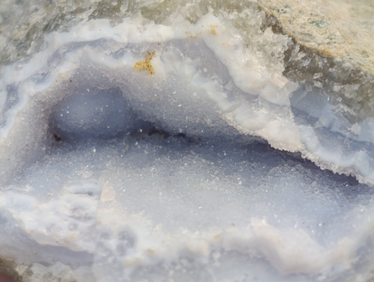 Natural Blue Lace Agate Geode Specimens x 12 From Nsanje, Malawi - Toprock Gemstones and Minerals 