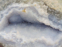 Natural Blue Lace Agate Geode Specimens x 12 From Nsanje, Malawi