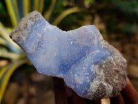 Natural Blue Lace Agate Geode Specimens x 12 From Nsanje, Malawi