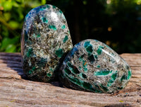 Polished Emerald Mica In Matrix Free Forms x 6 From Mutoko, Zimbabwe