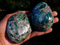 Polished Emerald Mica In Matrix Free Forms x 6 From Mutoko, Zimbabwe
