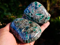Polished Emerald Mica In Matrix Free Forms x 6 From Mutoko, Zimbabwe