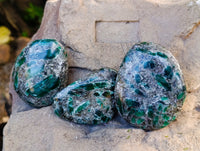 Polished Emerald Mica In Matrix Free Forms x 6 From Mutoko, Zimbabwe