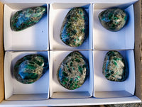 Polished Emerald Mica In Matrix Free Forms x 6 From Mutoko, Zimbabwe