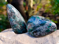 Polished Emerald Mica In Matrix Free Forms x 6 From Mutoko, Zimbabwe