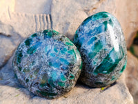Polished Emerald Mica In Matrix Free Forms x 6 From Mutoko, Zimbabwe