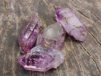 Natural Smokey Window Amethyst Crystals x 0.64 Kg Lot From Chiredzi, Zimbabwe