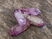 Natural Smokey Window Amethyst Crystals x 0.64 Kg Lot From Chiredzi, Zimbabwe