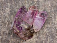 Natural Smokey Window Amethyst Crystals x 0.64 Kg Lot From Chiredzi, Zimbabwe