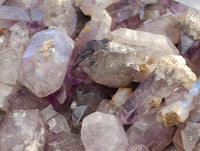 Natural Smokey Window Amethyst Crystals x 0.64 Kg Lot From Chiredzi, Zimbabwe