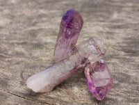 Natural Smokey Window Amethyst Crystals x 0.64 Kg Lot From Chiredzi, Zimbabwe