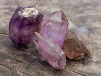Natural Smokey Window Amethyst Crystals x 0.64 Kg Lot From Chiredzi, Zimbabwe
