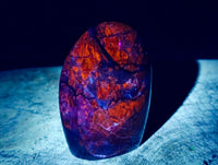 Polished Sodalite Standing Free Forms x 3 From Kunene River, Namibia