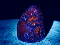 Polished Sodalite Standing Free Forms x 3 From Kunene River, Namibia