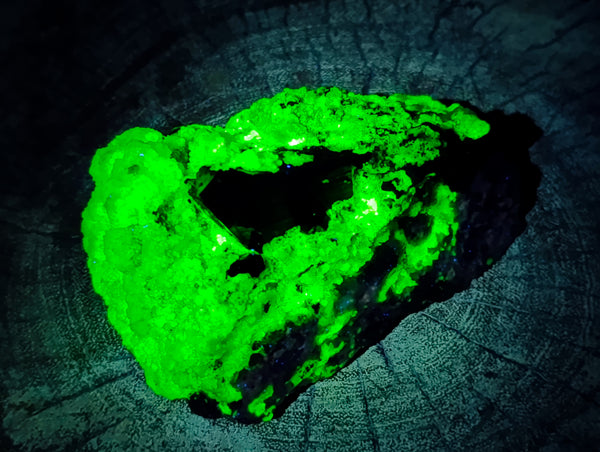 Natural Opal Hyalite with Schorl Tourmaline Specimens x 2 From Erongo, Namibia