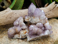 Natural Dark Amethyst Spirit Quartz Clusters x 6 From Boekenhouthoek, South Africa