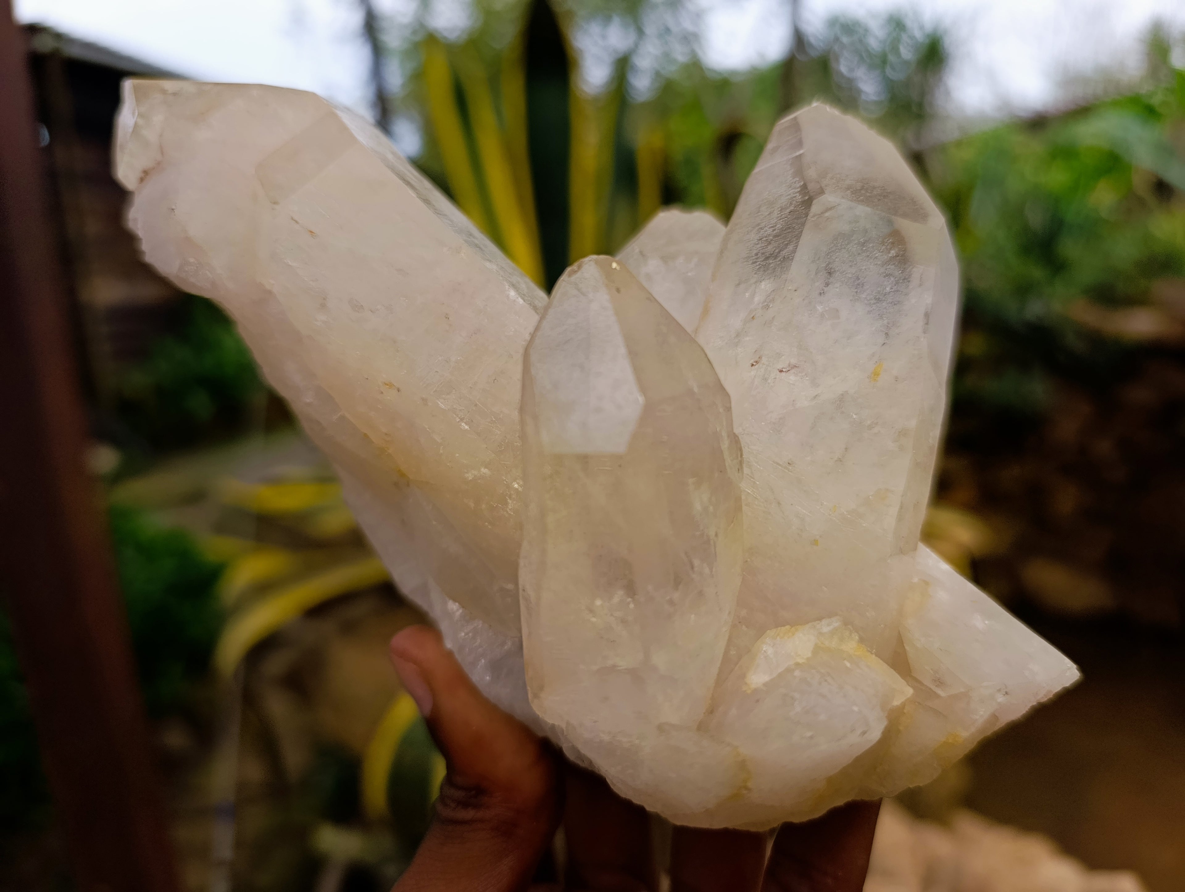 Natural Quartz Clusters x 4 From Madagascar - Toprock Gemstones and Minerals 