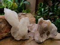 Natural Quartz Clusters x 4 From Madagascar