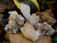 Natural Quartz Clusters x 4 From Madagascar