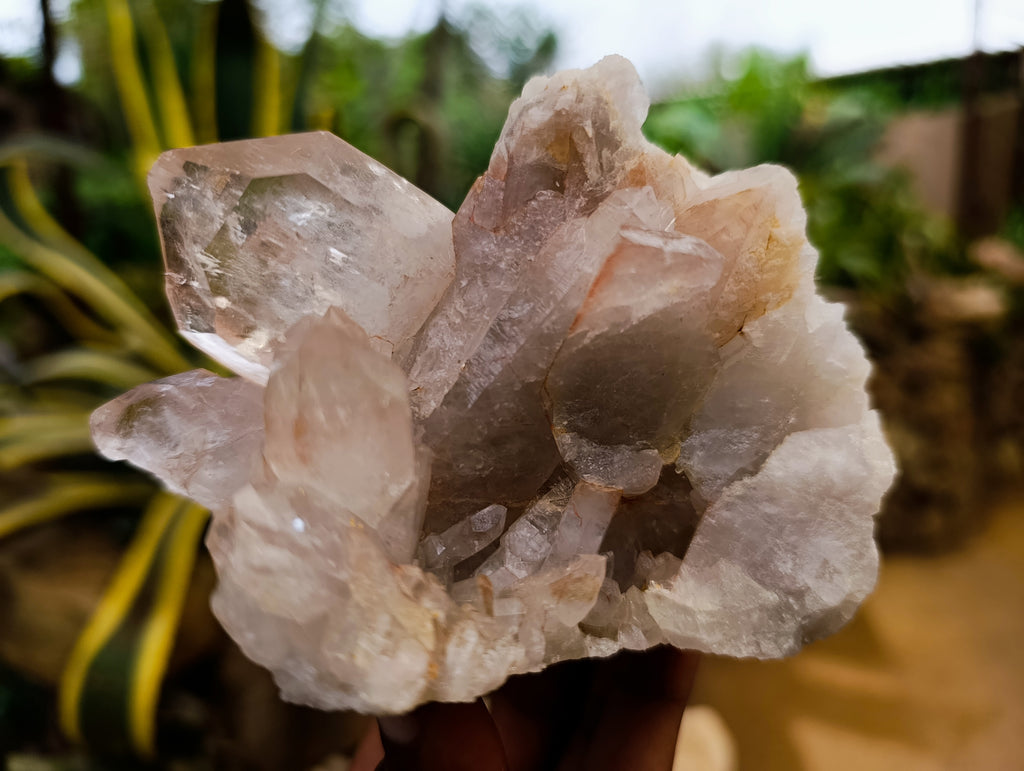 Natural Quartz Clusters x 4 From Madagascar - Toprock Gemstones and Minerals 