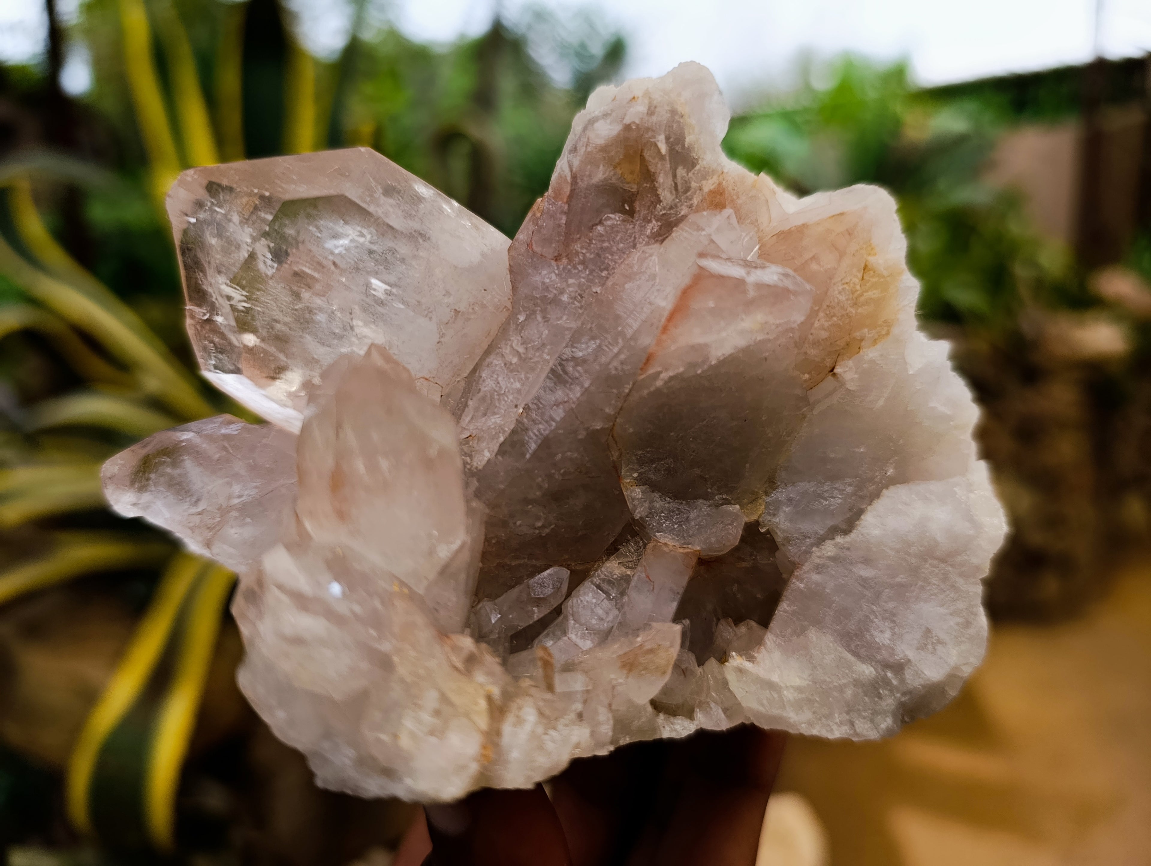 Natural Quartz Clusters x 4 From Madagascar - Toprock Gemstones and Minerals 