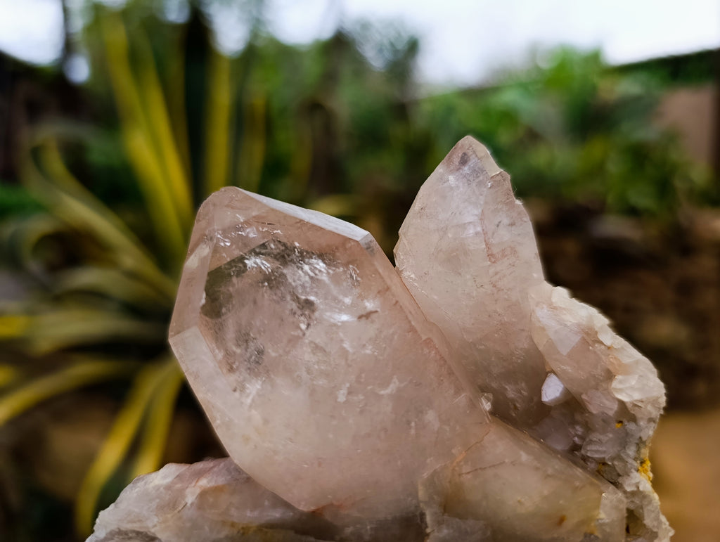 Natural Quartz Clusters x 4 From Madagascar - Toprock Gemstones and Minerals 