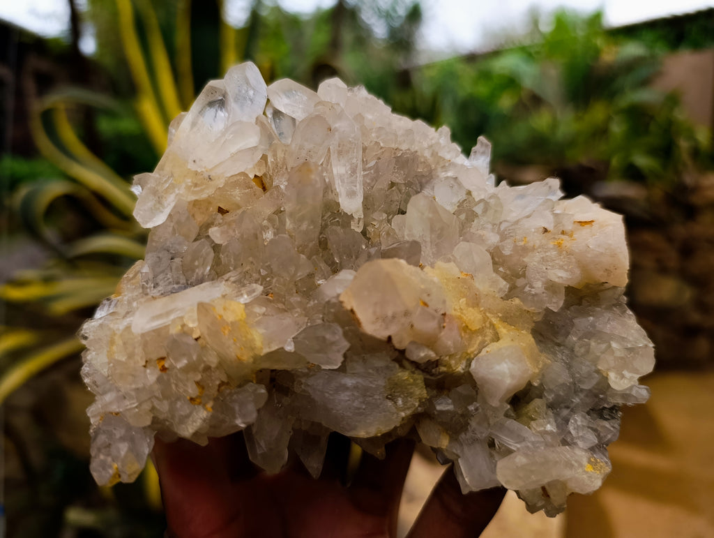 Natural Quartz Clusters x 4 From Madagascar - Toprock Gemstones and Minerals 