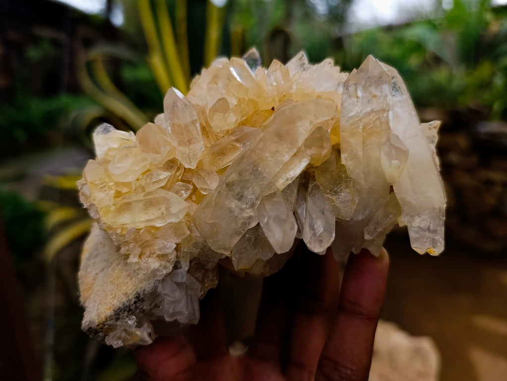 Natural Quartz Clusters x 4 From Madagascar - Toprock Gemstones and Minerals 