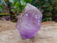 Polished Window Amethyst Quartz Point x 2 From Akansobe, Madagascar