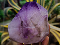 Polished Window Amethyst Quartz Point x 2 From Akansobe, Madagascar