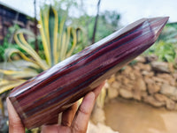Polished Banded Tiger Iron Towers x 2 From Northern Cape, South Africa