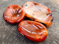 Polished Carnelian Bowls x 3 From Madagascar