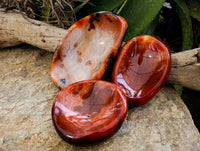 Polished Carnelian Bowls x 3 From Madagascar