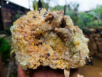 Natural Hyalite Opal Specimens with Black Tourmaline x 1 From Erongo, Namibia