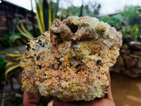 Natural Hyalite Opal Specimens with Black Tourmaline x 1 From Erongo, Namibia