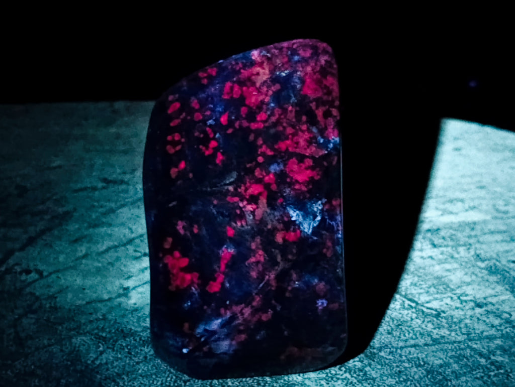 Polished Ruby Corundum In Chrome Verdite Standing Free Forms x 3 From Zimbabwe - Toprock Gemstones and Minerals 