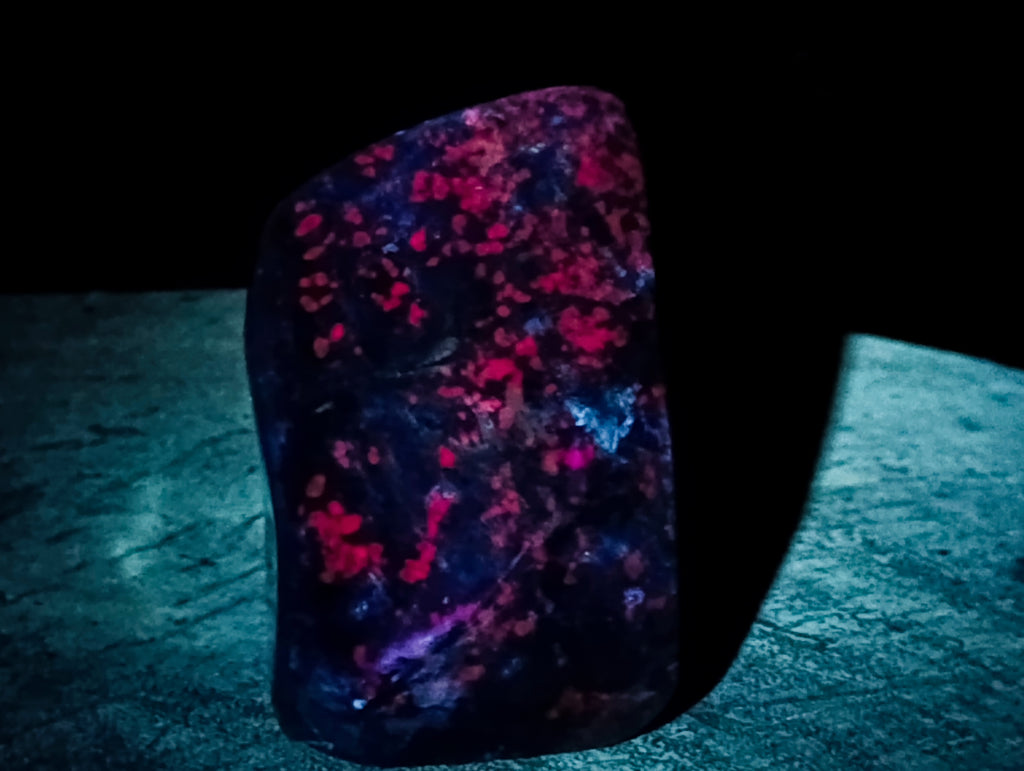 Polished Ruby Corundum In Chrome Verdite Standing Free Forms x 3 From Zimbabwe - Toprock Gemstones and Minerals 