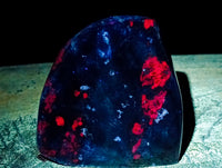Polished Ruby Corundum In Chrome Verdite Standing Free Forms x 3 From Zimbabwe - Toprock Gemstones and Minerals 