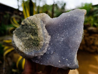 Natural Blue Lace Agate Geode Specimens x 3 From Nsanje, Malawi - Toprock Gemstones and Minerals 