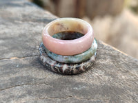 Polished Mix of Selected Stone Rings x 70 From Southern Africa