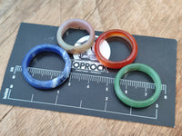 Polished Mix of Selected Stone Rings x 70 From Southern Africa